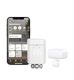 Eve Smart Heizen Set (Apple Home) - 1x Eve Thermo (smartes Heizkörperthermostat) + 1x Eve Door & Window (smarter Kontaktsensor für Türen & Fenster)