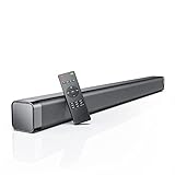 Soundbar für TV Gerät, 37 Zoll TV Soundbar mit Bluetooth 5.0, 120 dB Soundsystem für Fernseher, Surround Sound System für HD & Smart TV, Optisches Kabel enthalten