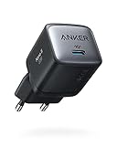 Anker Nano II 30W USB-C Ladegerät Mini Netzteil, GaN II Tech, Kompatibel mit MacBook Air/iPhone 12/12 Mini/12 Pro/Max, Galaxy S21/S21+, Note 20/Note 10, iPad Pro, Pixel, Schwarz