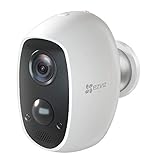 EZVIZ Überwachungskamera 1080p kabellose wasserdichte IP WLAN Akku Kamera mit Personendetektion PIR Sensor, Magnethalterung, Nachtsicht, Two Way Audio, Smart Home Indoor/Outdoor Cam C3A