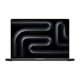 Apple 2023 MacBook Pro Laptop M3 Pro Chip mit 12‑Core CPU, 18‑Core GPU: 16,2' Liquid Retina XDR Display, 18 GB gemeinsamer Arbeitsspeicher, 512 GB SSD Speicher. Funktioniert mit iPhone, Space Schwarz