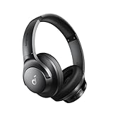 soundcore by Anker Q20i kabelloser Bluetooth Over-Ear-Kopfhörer mit Hybrid Active Noise Cancelling, 40h Spielzeit im ANC-Modus, Hi-Res Audio, tiefer Bass, Personalisierung per App(Schwarz)