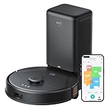 eufy X8 Pro Saugroboter mit Absaugstation & Wischfunktion, Twin-Turbine 2× 4.000Pa Saugkraft, Entwirrungs-Bürste, iPath Laser-Navigation, ideal für Hartböden & Teppiche