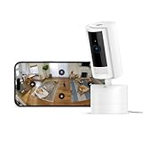 Wir stellen vor: Bewegliche Ring-Innenkamera (Pan-Tilt Indoor Camera) von Amazon | Plug-in-Sicherheitskamera für Haustierbesitzer | 360° schwenkbar, 169° neigbar | 30 Tage Ring Protect