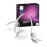 Philips Hue Indoor 3m Smart LED Solo Lightstrip Basis-Set, 1er-Pack, Steuerung mit der Hue App, Funktioniert mit Alexa, Google Assistant und Apple HomeKit, Weiß