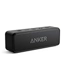 Anker SoundCore 2 Bluetooth Lautsprecher, Enormer mit Dualen Bass-Treibern, 24h Akku, Verbesserter IPX7 Wasserschutz, Kabelloser, für iPhone, galaxy usw.(Schwarz)