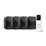 Blink Outdoor, witterungsbeständige HD-Überwachungskamera, 4 Kamera + Blink Video Doorbell, Zwei-Wege-Audio, HD-Video und Bewegungserfassung | funktioniert mit Alexa