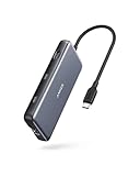 Anker 533 USB-C Hub (8-in-1) PowerExpand USB-C Adapter, 100W Power Delivery, 4K 60Hz HDMI, 10 Gbit/s USB-C & 2 USB-A Datenports, Ethernet-Port, microSD & SD Speicherkartenleser, Für MacBook und mehr