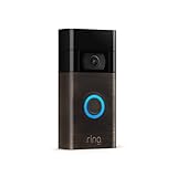 Ring Video Doorbell, Zertifiziert und generalüberholt | Akku Video-Türsprechanlage, 2. Gen. | Funktioniert mit Alexa