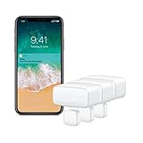 Eve Door & Window (Apple Home) 3er Set – Smarter Kontaktsensor für Türen & Fenster, Mitteilungen (offen/zu), automatische Aktivierung von Geräten & Szenen, Keine Bridge, Bluetooth, Thread