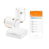 Starterpaket von Netatmo mit intelligenten Wi-Fi-Thermostatventilen, Basis-Set für Zentralheizung, NVP-IT, 5-30 Grad Celsius