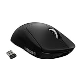 Logitech G PRO X SUPERLIGHT kabellose Gaming-Maus mit HERO 25K Sensor, Ultra-leicht mit 63g, 5 programmierbare Tasten, 70 Stunden Akkulaufzeit, Zero Additive PTFE Feet, PC/Mac - Schwarz