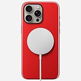 NOMAD Sport Case für iPhone 15 Pro Max | Hülle aus Polycarbonat mit TPE-Bumper | mit glänzender PET-Beschichtung | MagSafe-kompatibel | Night Watch Red