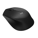 Logitech M280 Kabellose Maus, 2,4 GHz mit USB-Nano-Empfänger, 1000 DPI Optical Tracking, 3 Tasten, 18 Monate Batterielaufzeit, Kompatibel mit PC, Mac, Laptop, Chromebook - Schwarz