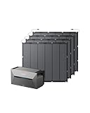 Anker SOLIX Balkonkraftwerk mit Speicher (900W | 1600Wh), Solarbank 2 E1600 Pro (1600Wh), 4× FS20 Solarpanel(225W), 213° Biegung, 4 MPPT, Plug&Play, Flexibles, Sehr einfache Installation