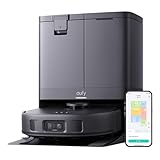 eufy X10 Pro Omni Saugroboter mit Wischfunktion & Absaugstation, All-in-One-Station, 8.000Pa, Auto-Absaugen/Befüllen, 2× Auto-Lift-Mopp mit Auto-Waschen/Trocknen, Aktive Hindernisvermeidung