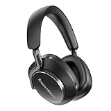 Bowers & Wilkins PX8 Flaggschiff-Over-Ear-Kopfhörer mit Geräuschunterdrückung, kabellos, Bluetooth 5.0 und Schnellladung, 30 Stunden hochauflösende Wiedergabe und integriertes Mikrofon, Schwarz