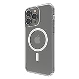 Belkin mit MagSafe kompatible iPhone 14 Pro Max-Hülle, durchsichtiges, magnetisches Case mit integrierten Magneten und Kameraschutz durch erhöhte Ränder, geeignet zum kabellosen Laden mit MagSafe