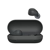 Sony WF-C700N kabellos, Bluetooth, Noise Cancelling Kopfhörer (kleine, leichte Kopfhörer mit Bluetooth Multipoint Connection, IPX4, bis zu 20h Akkulaufzeit, Schnellladung, iOS & Android) Schwarz