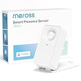 Meross Matter Präsenzmelder, Smart Anwesenheitssensor mit Kabel, WLAN Bewegungsmelder Innen mit App-Benachrichtigung für die Heimsicherheit, Funktioniert mit Apple HomeKit, Alexa, Google Home