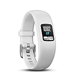 Garmin vívofit 4 Fitness Tracker, personalisierbares Farbdisplay, schlankes Design, bis zu 1 Jahr Batterielaufzeit , weiß , Small/Medium