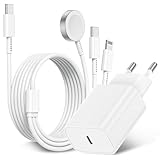 3-in-1 Ladekabel für Apple Watch und iPhone, 2M USB C iWatch Ladegerät mit Kabel, iPhone Schnellladegerät Charger Adapter für Apple Watch Series 9/8/7/6/SE/5/4/3/Ultra/iPhone 15 Pro Max/14 Plus/13/12