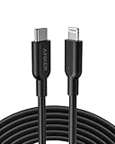 Anker PowerLine II USB C auf Lightning Kabel,300cm lang, MFi-Zertifiziert, für iPhone 13/13 Pro/12/12 Pro Max/11 Pro/X/XS/XR/8 Plus, für Typ-C Ladegeräte,Unterstützt Power Delivery(Schwarz)