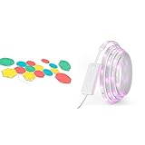 Nanoleaf Shapes Hexagons Starter Kit - 15 Panels & Essentials Lightstrip Starter Kit - 2M, Mehrfarbig (Rgbw)