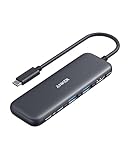 Anker USB C Hub, 332 USB-C Hub (5-in-1) mit 4K-HDMI-Display, 5 Gbit/s Datenanschluss und 2 USB-A-Anschlüssen für MacBook Pro, Air, Dell XPS, Lenovo Thinkpad, HP Laptops und mehr