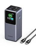 UGREEN Nexode Power Bank 20000mAh 130W mit 3 Ports externer Akku mit digitalem Display, kompatibel mit iPhone 15 Pro/Pro Max/15/14, Galaxy S24 Ultra, MacBook Pro und mehr