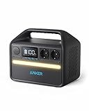 Anker 535 Kompakte Power Station (Powerhouse 512Wh), tragbare LiFePO4 Batterien, 500W 7-Anschlüsse Stromgenerator, 2 AC-Anschlüsse, 60W USB-C PD Port, LED Licht für Camping & Stromausfälle Black