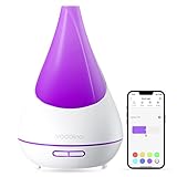 Aroma Diffuser,Vocolinc 300ML Leiser Ultraschall Luftbefeuchter DuftöL Diffuser funktionieren mit Apple Homekit, Wasserlose Abschaltautomatik, Aromatherapie Düfte Humidifier für Raum,Büro,Yoga