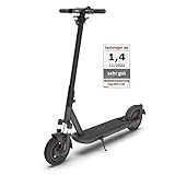 Odys NEO e100 Faltbarer E-Scooter mit Straßenzulassung & Appanbindung (max 20 km/h, bis zu 100km Reichweite & 140kg zugel. Gesamtgewicht, 10' Luftreifen, duales Bremssystem, IP55, Display)