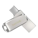 SanDisk Ultra Dual Drive Luxe USB Type-C-Laufwerk Smartphone Speicher 64 GB (Mobiler Speicher, USB 3.2 Gen 1, drehbares Design, 400 MB/s Lesen, USB Laufwerk, automatisches Backup)