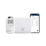 Homematic IP Smart Home Access Point + Heizkörperthermostat, Steuerung für Heizung per App, Alexa & Google Assistant, digitaler Thermostat, Heizungsthermostat, einfache Installation, Energie sparen