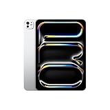 Apple 11' iPad Pro (M4): Ultra Retina XDR Display, 256 GB, 12 MP Querformat Frontkamera/12 MP Rückkamera, LiDAR Scanner, WLAN 6E, Face ID, Batterie für den ganzen Tag, Standardglas – Silber