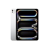 Apple 11' iPad Pro (M4): Ultra Retina XDR Display, 256 GB, 12 MP Querformat Frontkamera/12 MP Rückkamera, LiDAR Scanner, WLAN 6E, Face ID, Batterie für den ganzen Tag, Standardglas – Silber