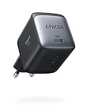 Anker Nano II 65W USB-C Ladegerät Netzteil mit Schnellladeleistung, GaN II Technologie, Kompatibel mit MacBook Pro/Air, Galaxy S20/S10, iPhone 15/Pro, iPad Pro, Pixel (Schwarz)