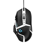 Logitech G502 HERO Gaming-Maus Special Edition mit HERO 25K DPI Sensor, RGB-Beleuchtung, Gewichtstuning, 11 programmierbare Tasten, anpassbare Spielprofile, PC/Mac - Schwarz/Weiß