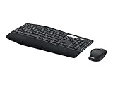 Logitech MK850 Performance Kabelloses Tastatur-Maus-Set, Bluetooth, 2.4 GHz Verbindung via USB-Empfänger, 24 bis 36-Monate Akkuleistung, Handballenauflage, Deutsches QWERTZ-Layout, Schwarz