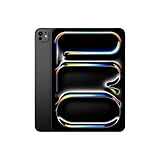 Apple 11' iPad Pro (M4): Ultra Retina XDR Display, 256 GB, 12 MP Querformat Frontkamera/12 MP Rückkamera, LiDAR Scanner, WLAN 6E, Face ID, Batterie für den ganzen Tag, Standardglas – Space Schwarz