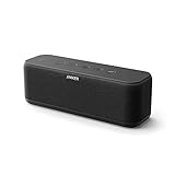 Anker Soundcore Boost Bluetooth Lautsprecher Upgrade mit fantastischem Sound, BassUp, 12 Std Wiedergabe, USB-C, IPX7 Wasserschutz, Kabelloser mit individuellem EQ in App, Stereo-Pairing