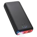 JIGA Power Bank 27000mAh 22,5W Externer Akku PD 20W USB C Powerbank mit Taschenlampe, Tragbares Ladegerät Kompatibel mit iPhone 15 14 13 12 Pro Samsung Huawei iPad