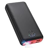 JIGA Power Bank 27000mAh 22,5W Externer Akku PD 20W USB C Powerbank mit Taschenlampe, Tragbares Ladegerät Kompatibel mit iPhone 15 14 13 12 Pro Samsung Huawei iPad