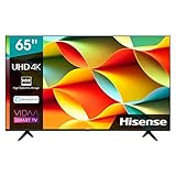 Hisense 65AE7000F 164 cm (65 Zoll) Fernseher (4K Ultra HD, HDR, Triple Tuner DVB-C/ S/ S2/ T/ T2, Smart-TV, Frameless, Bluetooth, Alexa, verstellbare Standfüße)