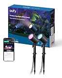 eufy Außen-Strahler E10, 2er-Set, Smarte Verkabelte RGBWW LED Strahler, IP65 Wetterfest für Garten und Terrasse, Steuerbar mit Alexa & App, Vielfältige KI-Lichtmodi für Feste, Verknüpfung mit Kameras