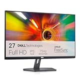 Dell S2721NX 27 Zoll Full HD (1920x1080) Monitor, 75Hz, IPS, 4ms, AMD FreeSync, Ultradünner Rahmen, 2x HDMI, 3 Jahre Garantie, Schwarz