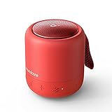 soundcore Anker Mini 3, Bluetooth-Lautsprecher mit BassUp und PartyCast Technologie, USB-C, Wasserschutz IPX7, Individueller EQ (in Rot)