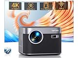 Beamer 4K Unterstützung【Netflix & Autofokus/Trapezkorrektur】 Full HD 1080P Beamer Heimkino WiFi6 Bluetooth, 25000 Lumen TOPTRO LED Video Projektor Beamer mit YouTube/Prime Video/Dis+