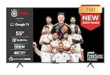 TCL 55T8B 55-Zoll QLED Pro 144Hz Onkyo Gaming Fernseher, 4K UHD, HDR Pro, Google TV (Dolby Vision IQ & Atmos, Motion Clarity, Freihändige Sprachsteureung, Kompatibel mit Google Assistant & Alexa)